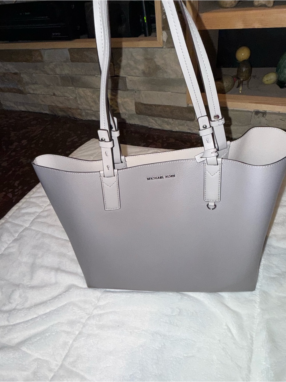 Michael Kors Light Mauve Leather Tote